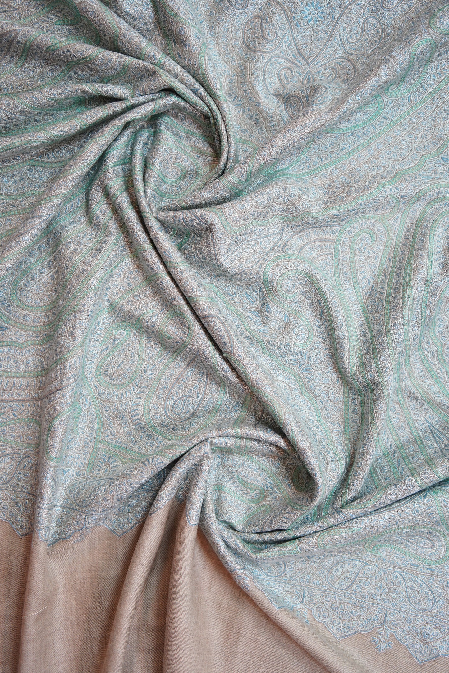 light natural GI jamma embroidery pashmina shawl 0002