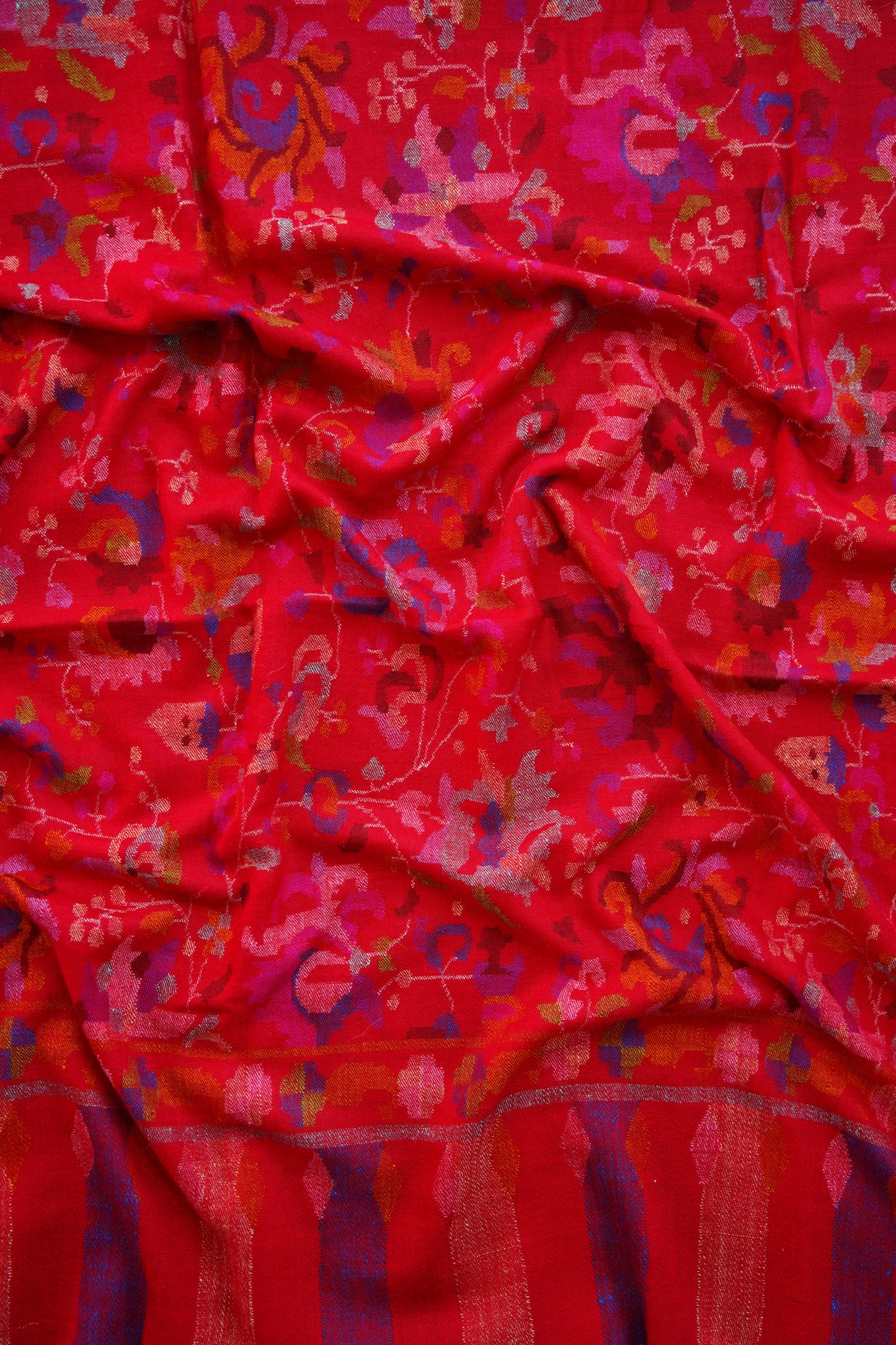 red GI kani jamma pashmina shawl 0012