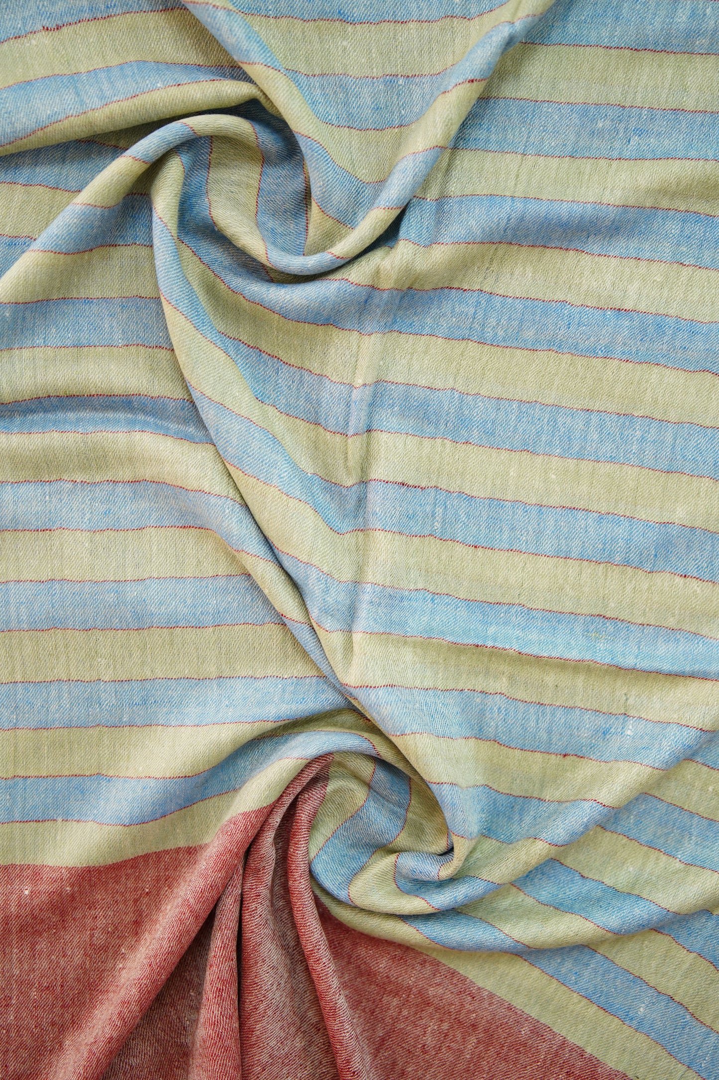 multi-coloured striped pashmina stole 0048