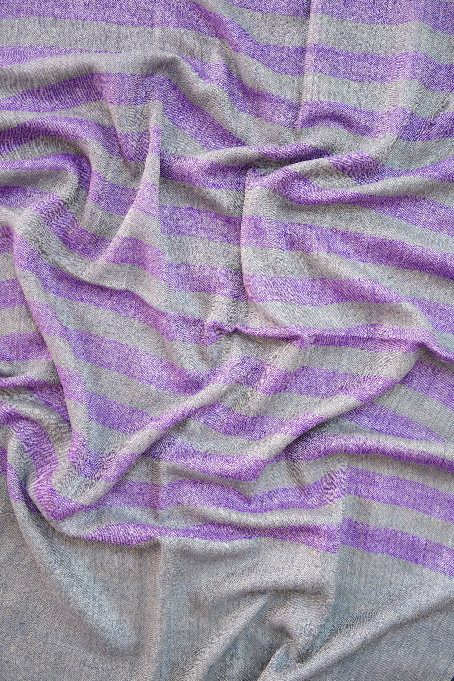 grey striped pashmina stole 0054
