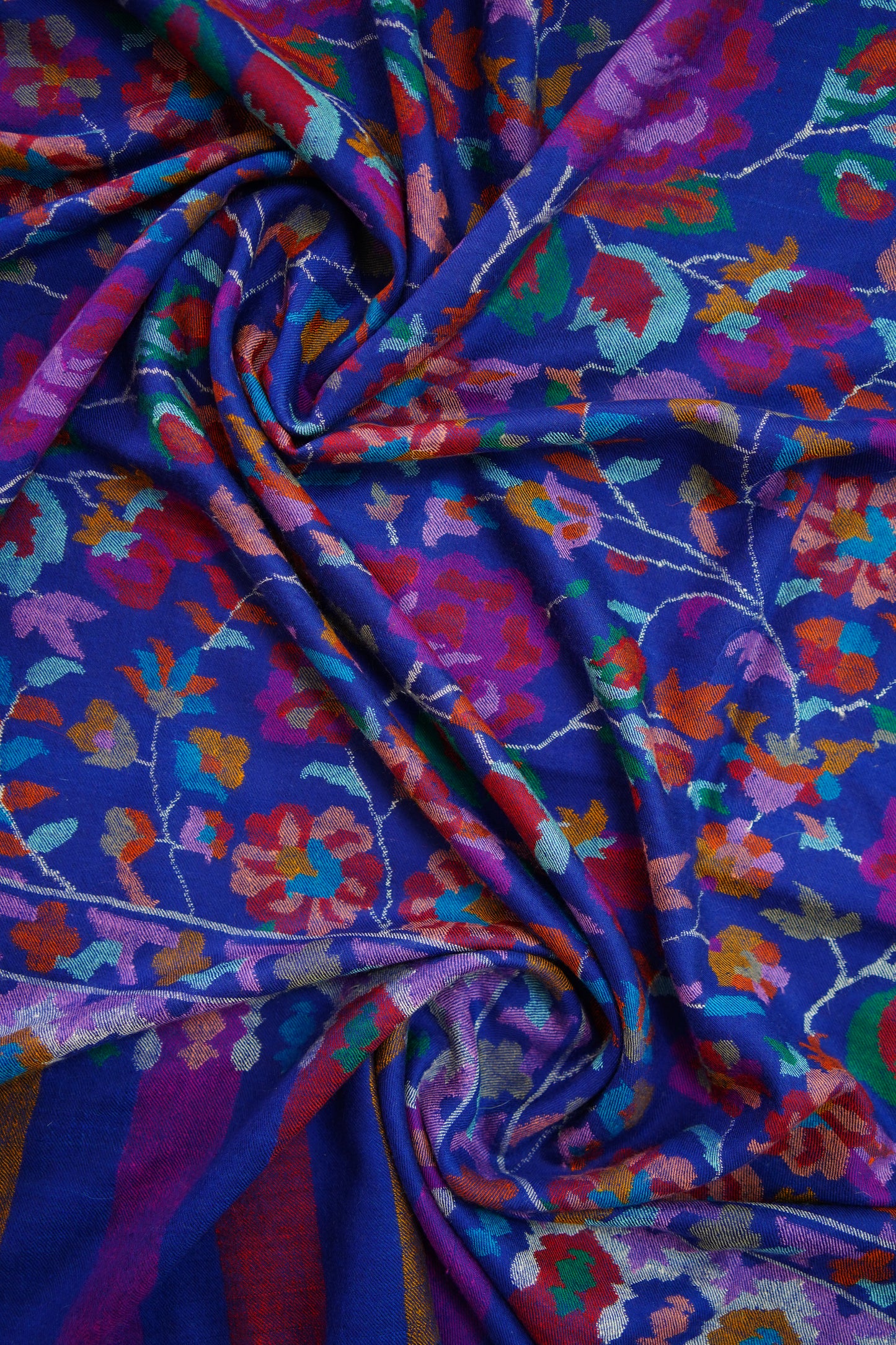 blue GI kani jamma pashmina shawl 0122