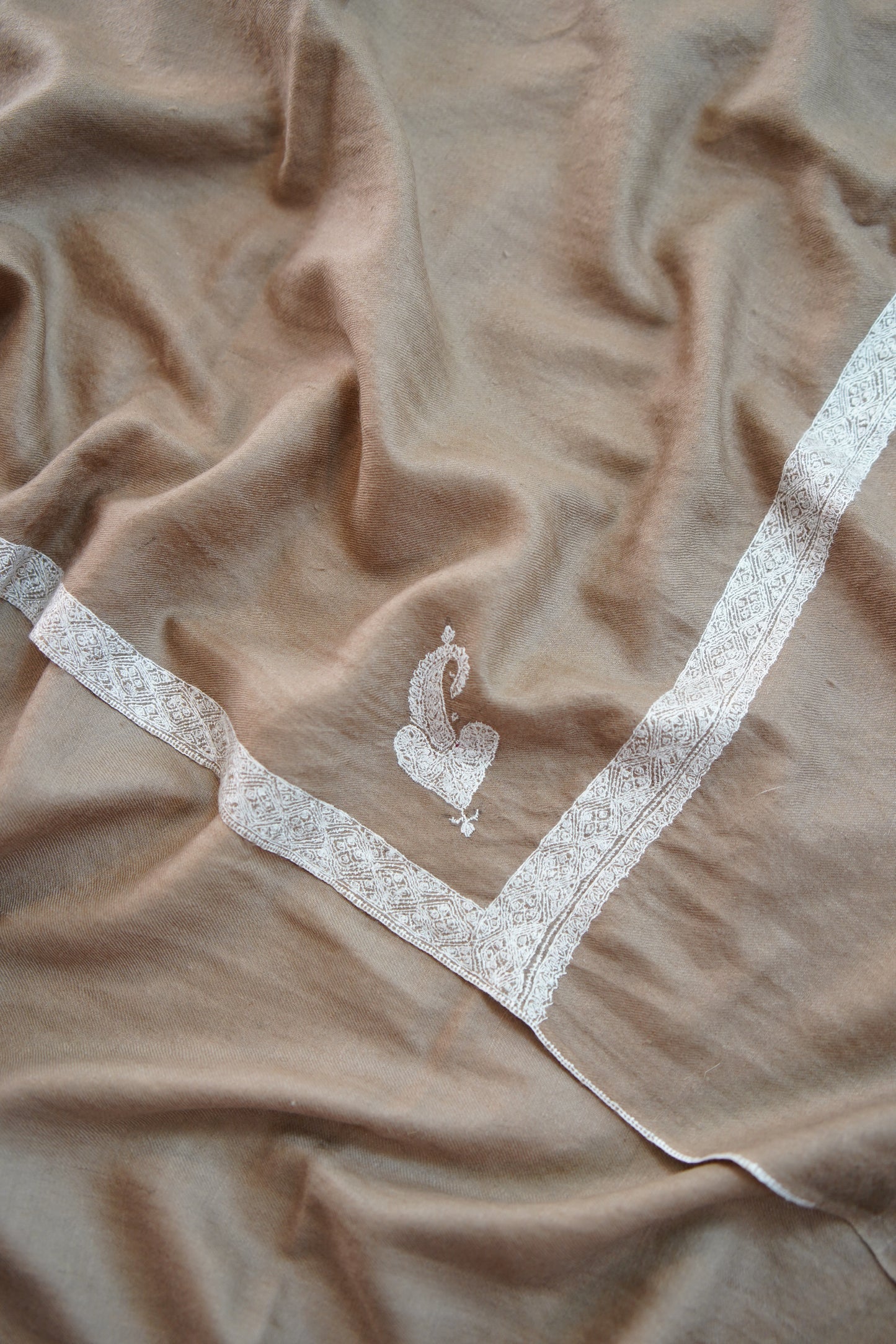 natural GI embroidery pashmina shawl 0156