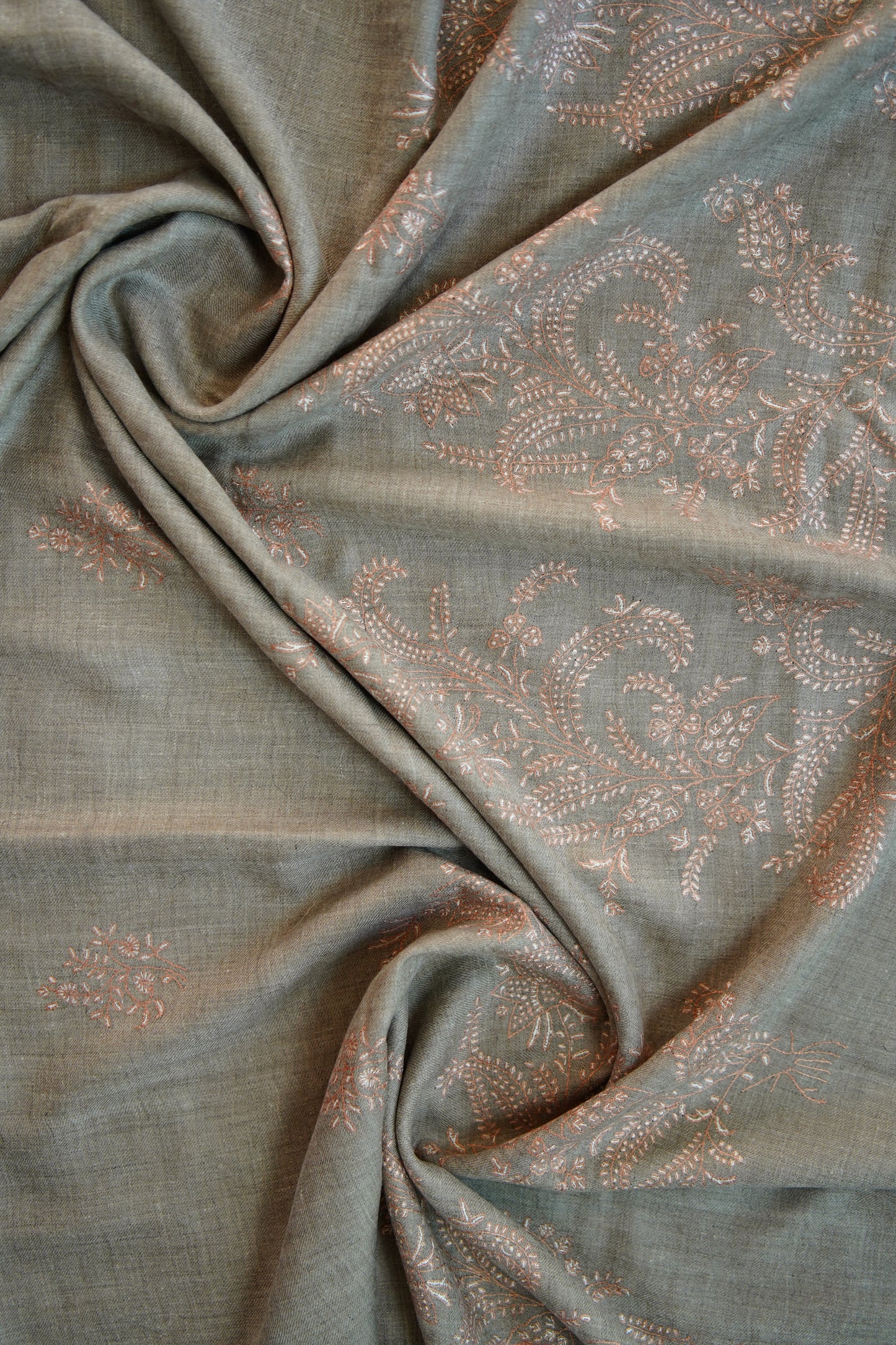 natural GI embroidery pashmina shawl 0187