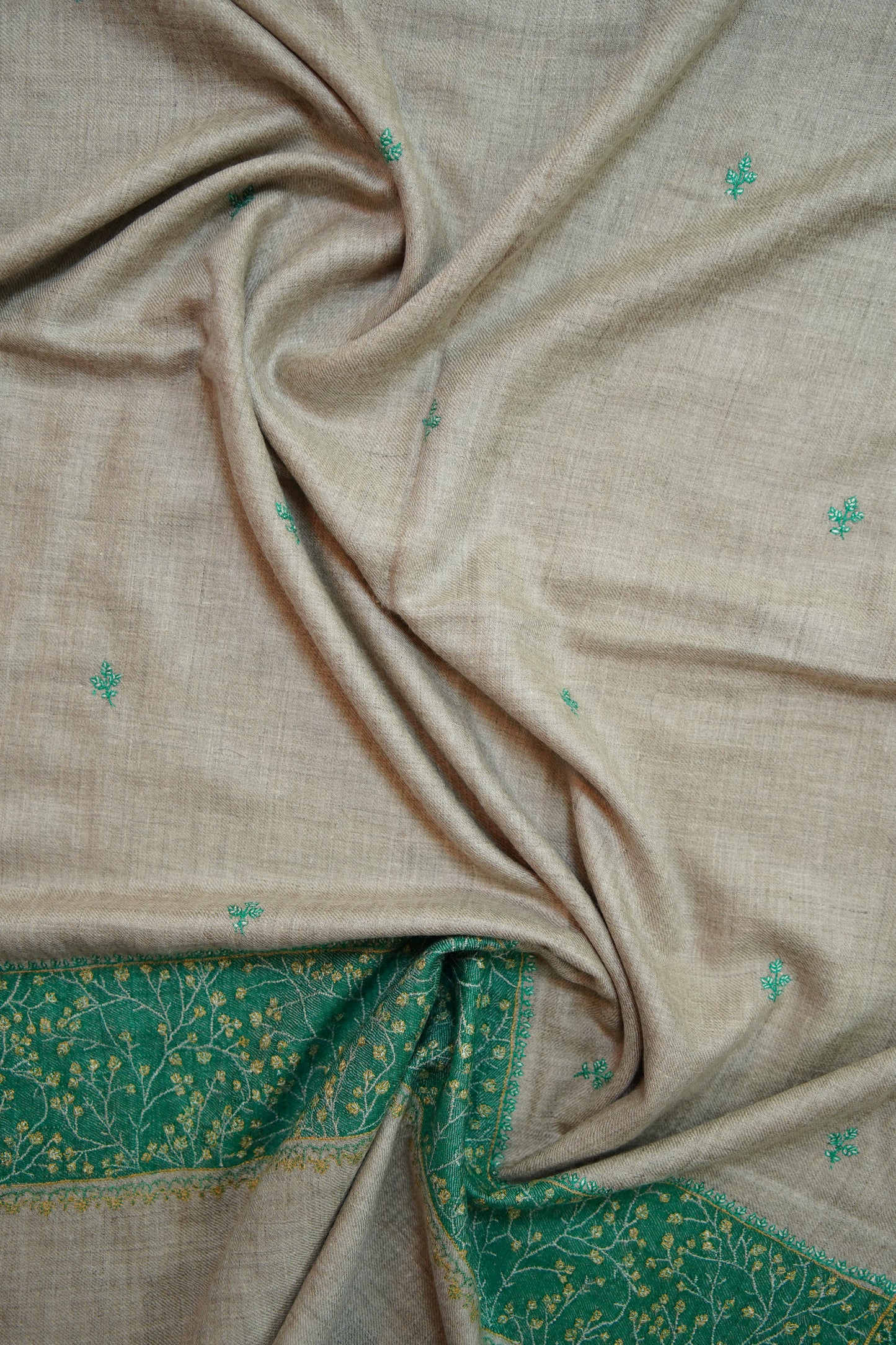 natural GI butis embroidery pashmina stole 0220