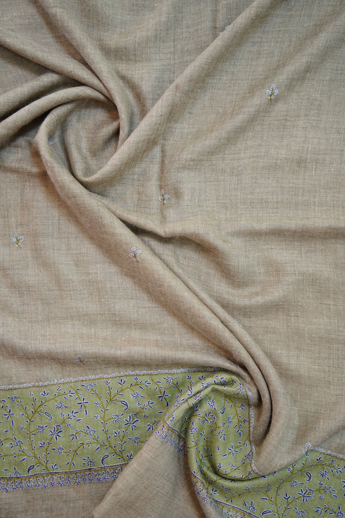 natural GI embroidery pashmina stole 0225