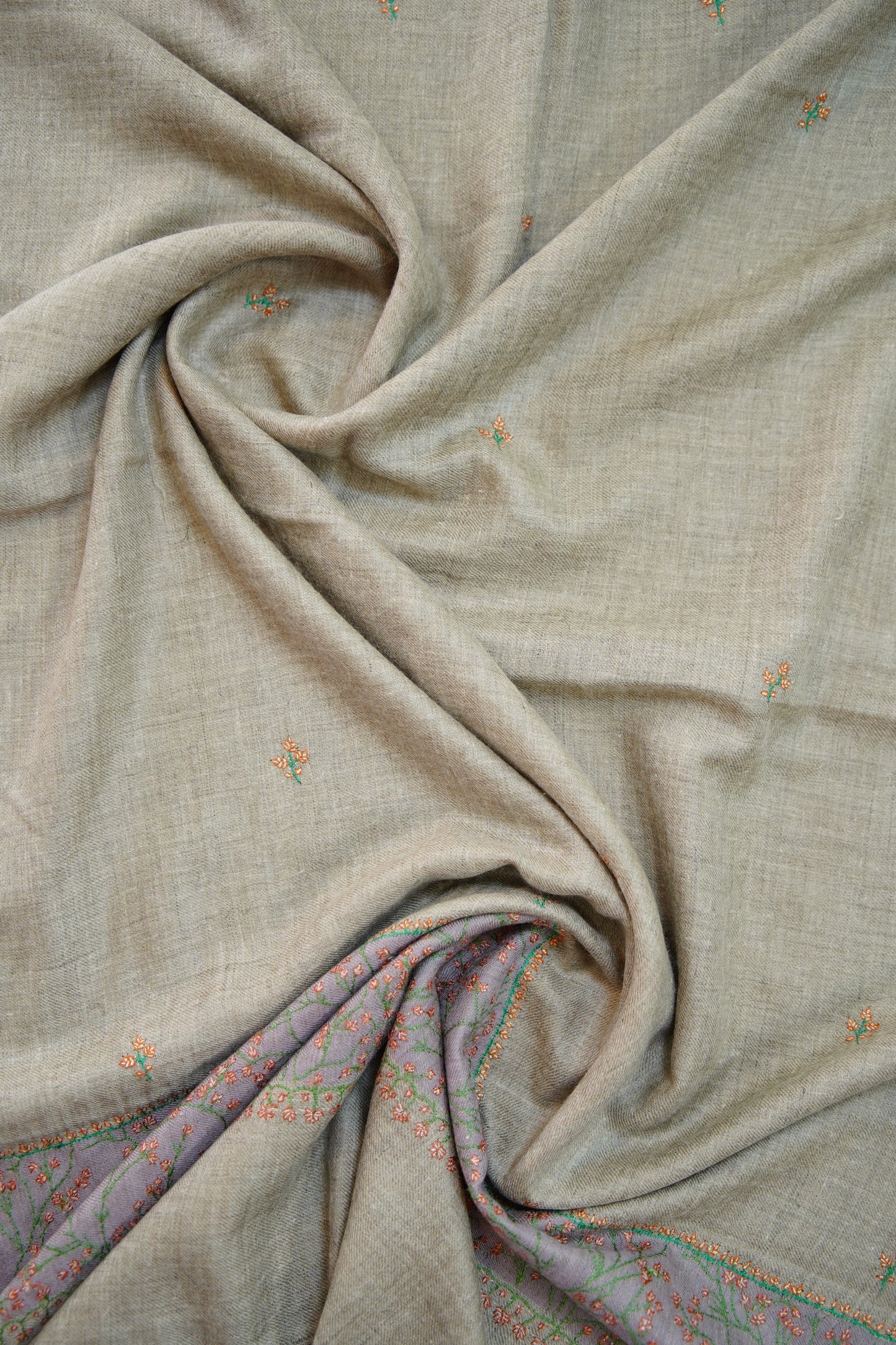 natural GI embroidery pashmina stole 0228