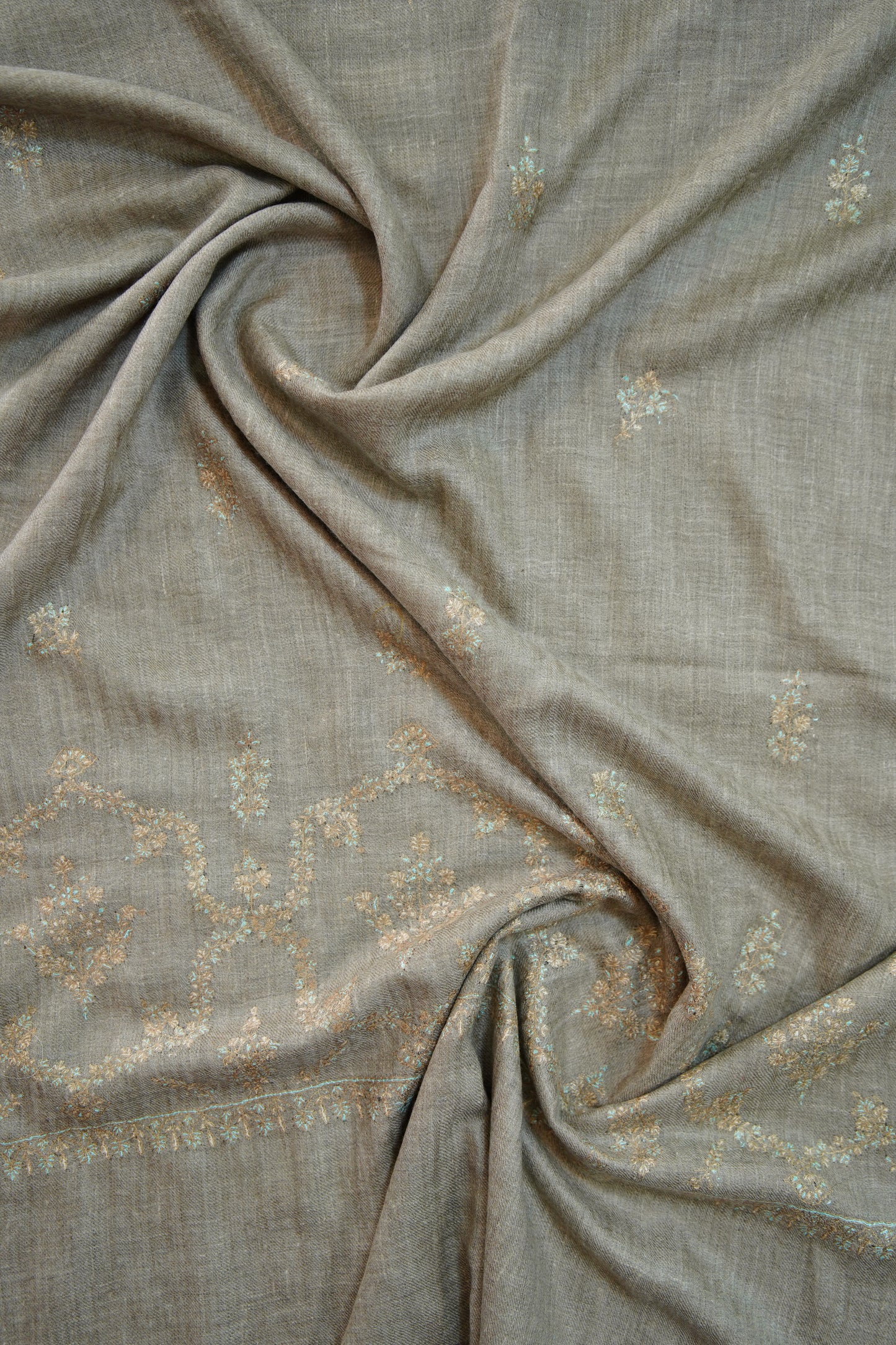 natural GI butis embroidery pashmina stole 0231