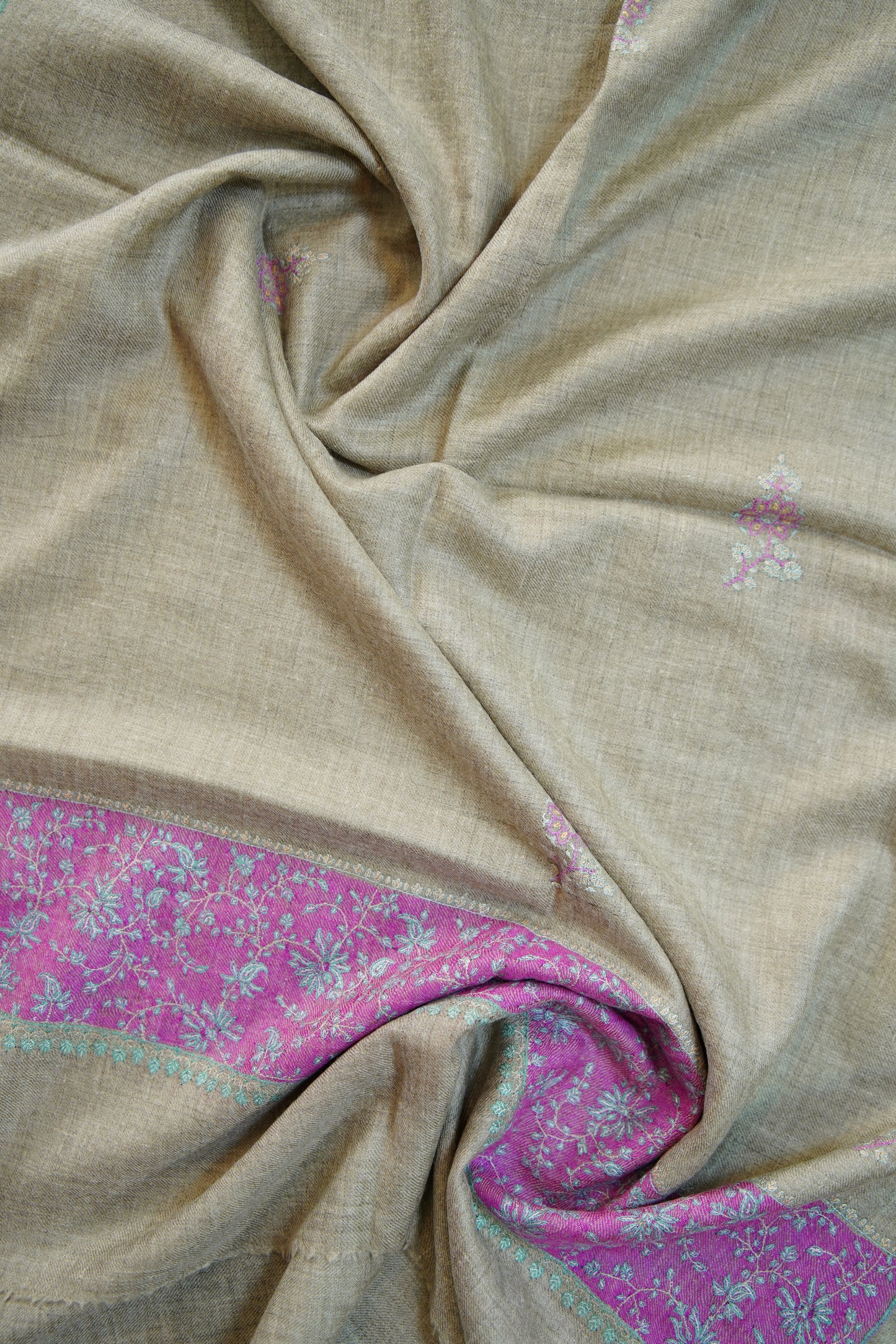 natural GI embroidery pashmina stole 0234