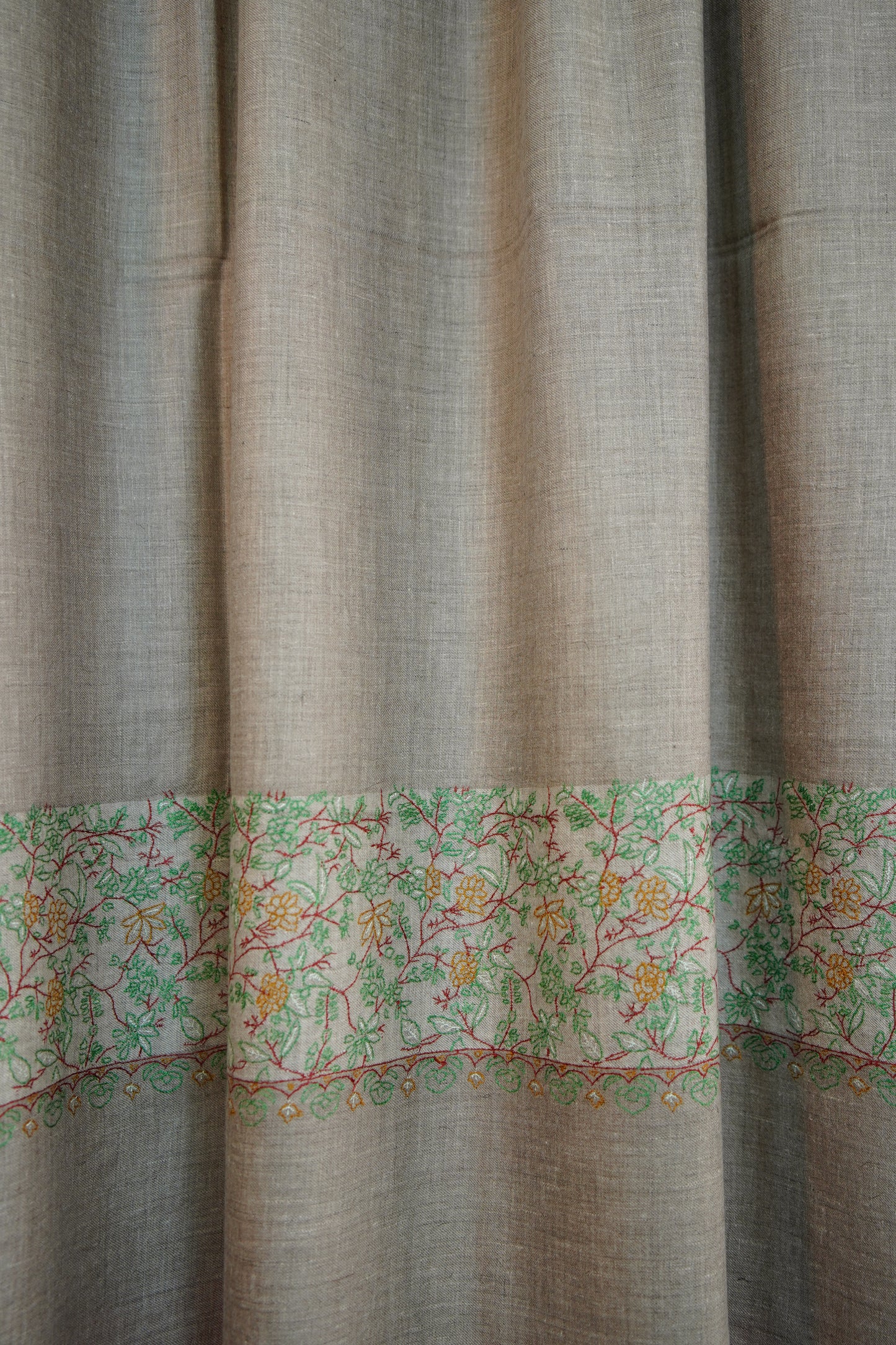 natural XL GI embroidery pashmina shawl 0263