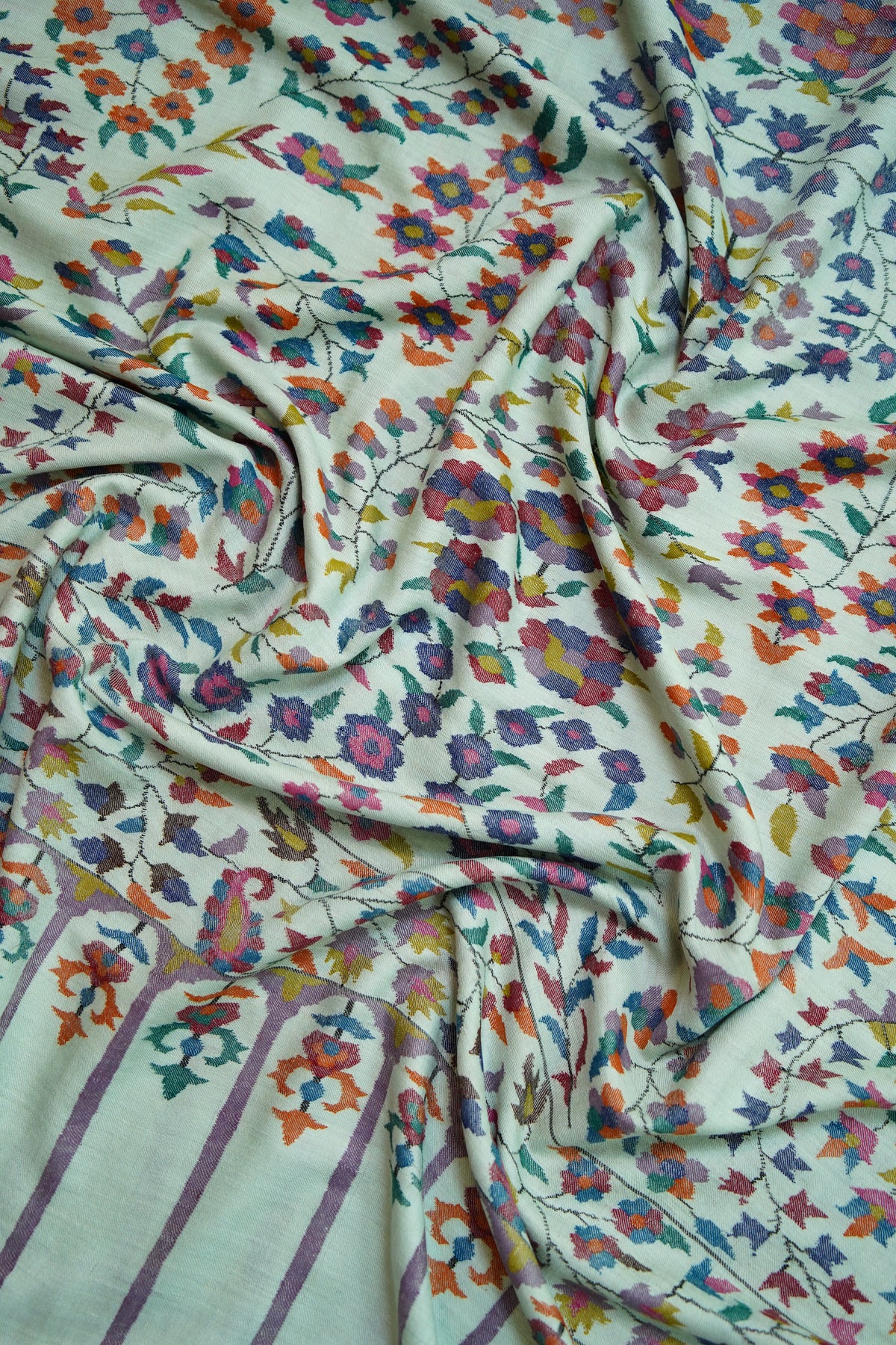 cruise teal GI kani jamma pashmina shawl 0338