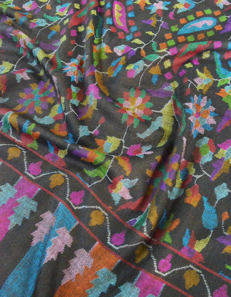 Brown Kani Pashmina shawl 7587