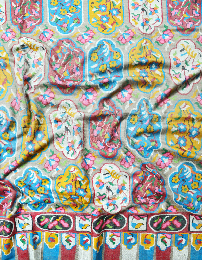 multicolored kani pashmina shawl 7800