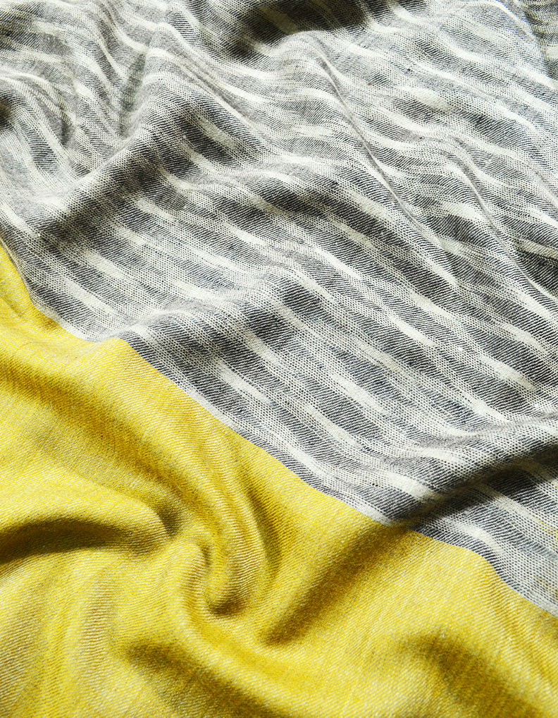 mustard ekat design pashmina shawl 7999