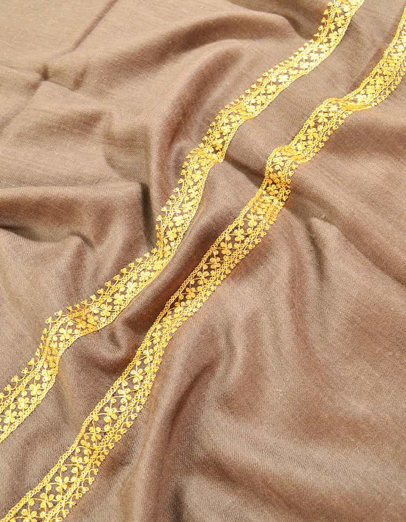 natural tilla embroidery pashmina stole 8195