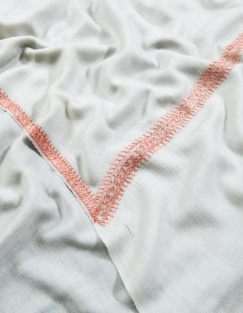 thistle tilla embroidery pashmina shawl 8269
