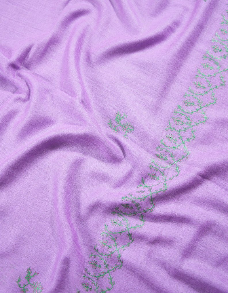 helio lilac butis embroidery pashmina stole 8959