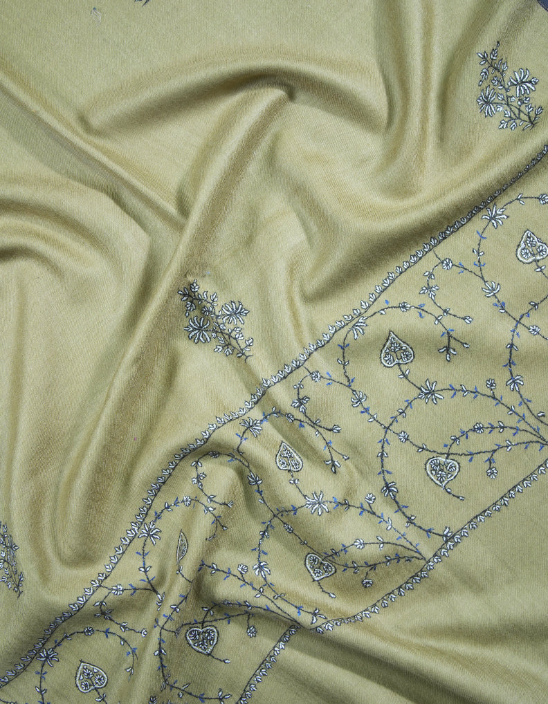 trombone butis embroidery pashmina stole 8988