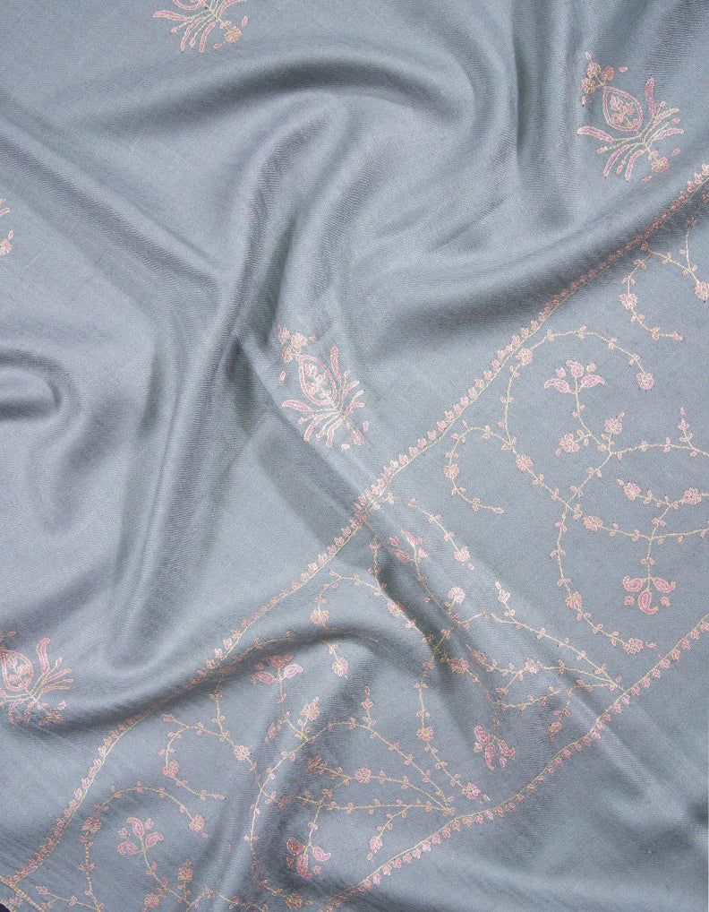 light african butis embroidery pashmina stole 8994