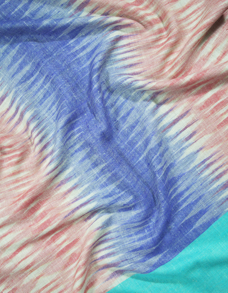 maya multi-colored ekat design pashmina stole 9101