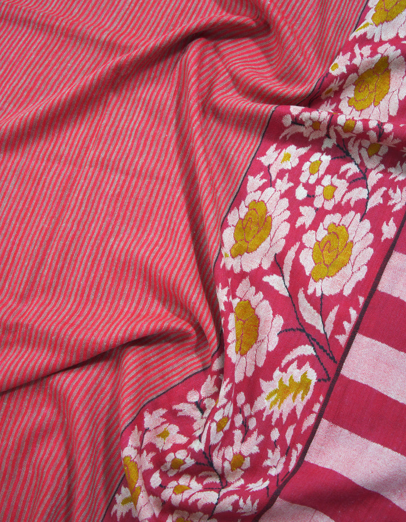 Raspberry kani palla pashmina shawl 9169