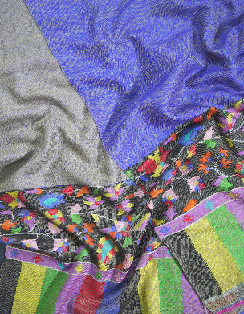 laurel and blue reversible kani palla pashmina shawl 9240