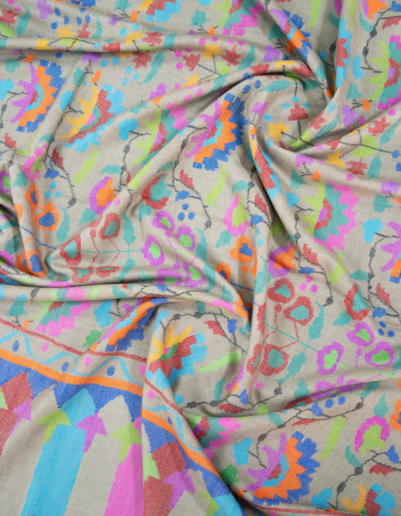 natural kani jamma shawl 9379