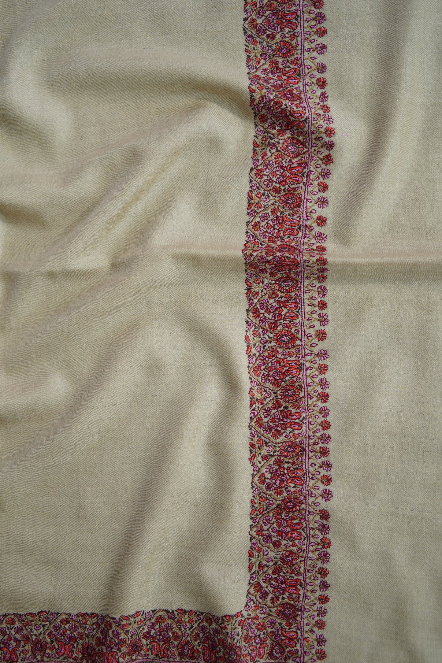 Egg GI embroidery pashmina shawl 9488