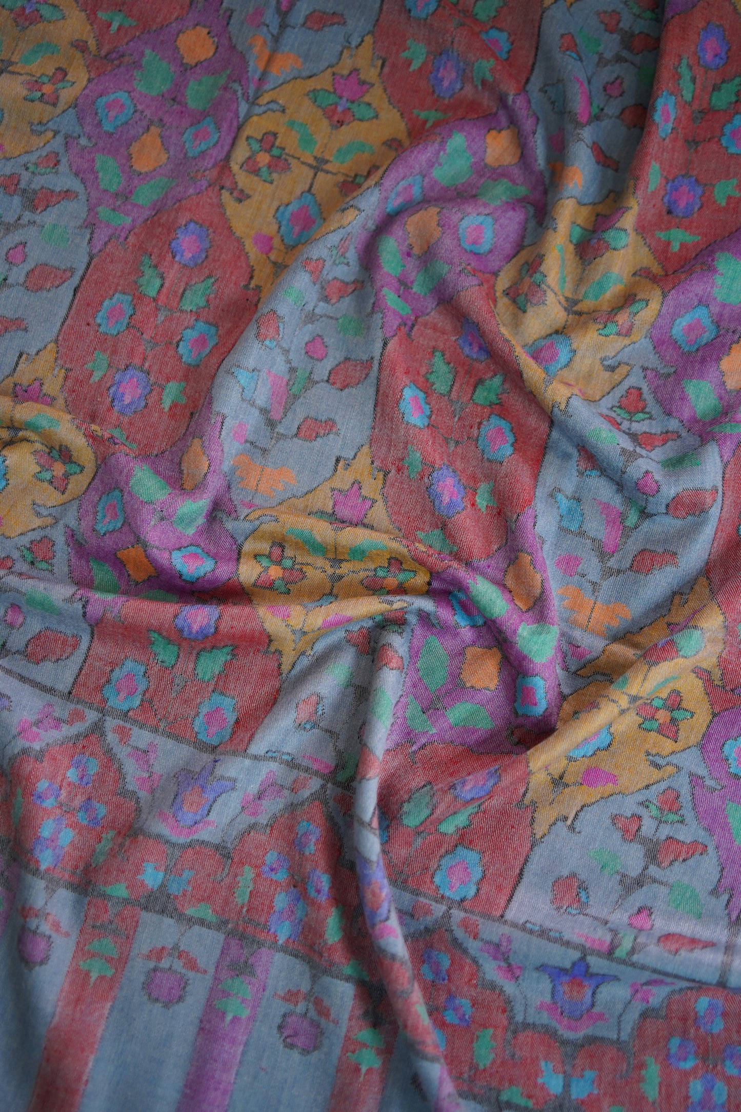 cool grey kani jamma shawl 9493