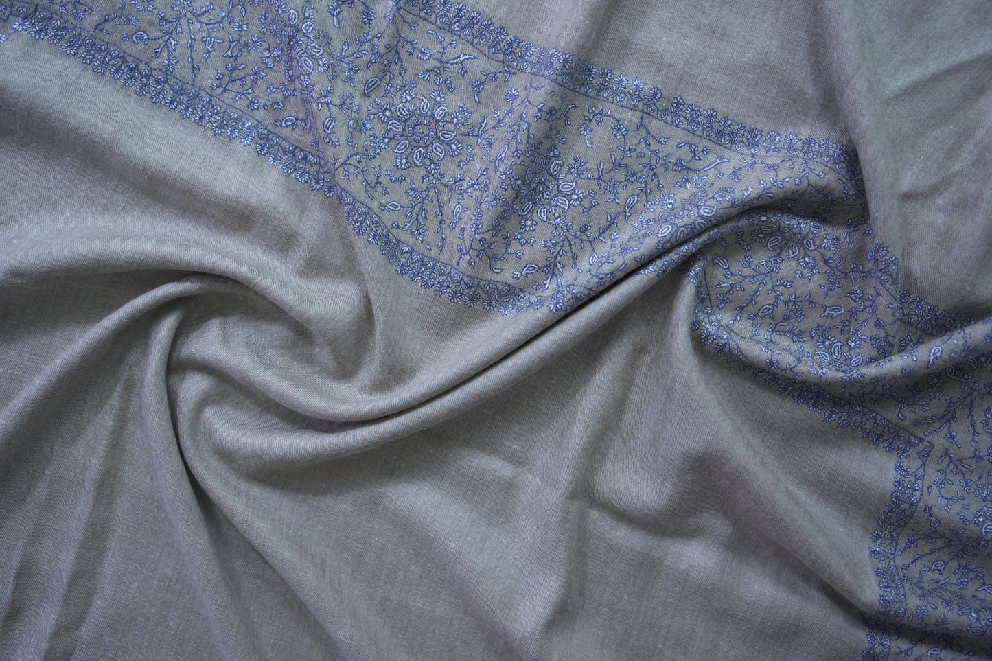 natural GI embroidery pashmina shawl 9521