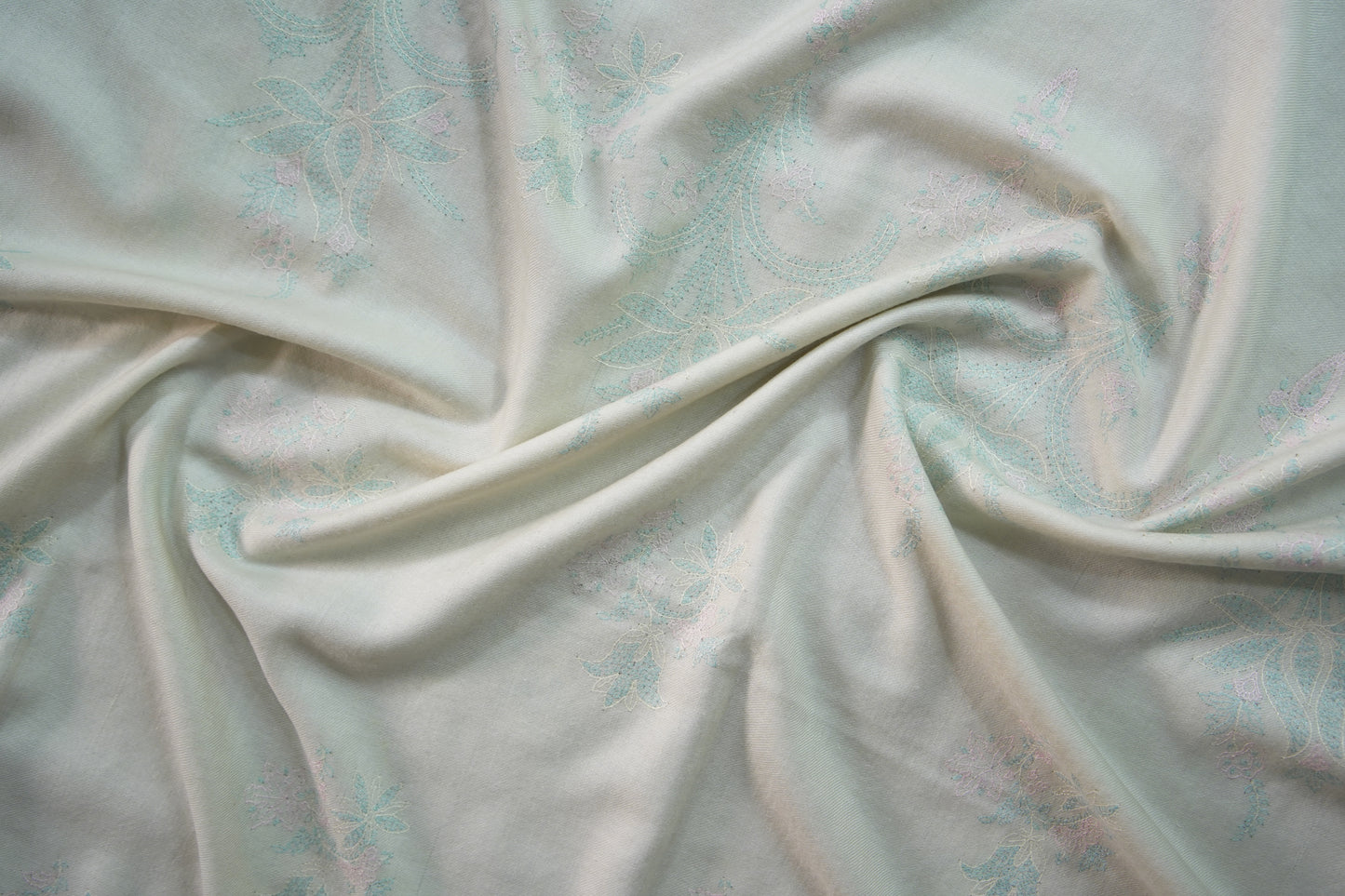 off white butis GI embroidery pashmina shawl 9523