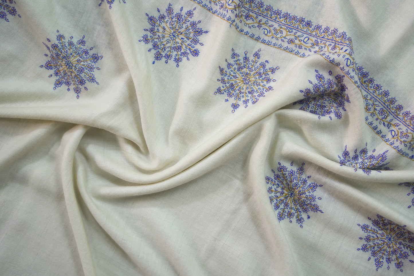 off white butis GI embroidery pashmina shawl 9526