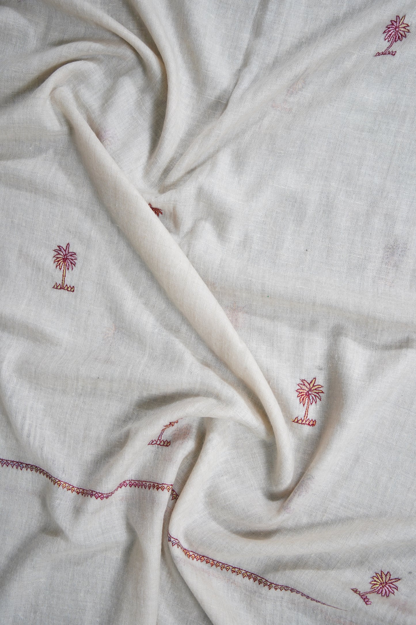 off-white butis embroidery pashmina stole 9529