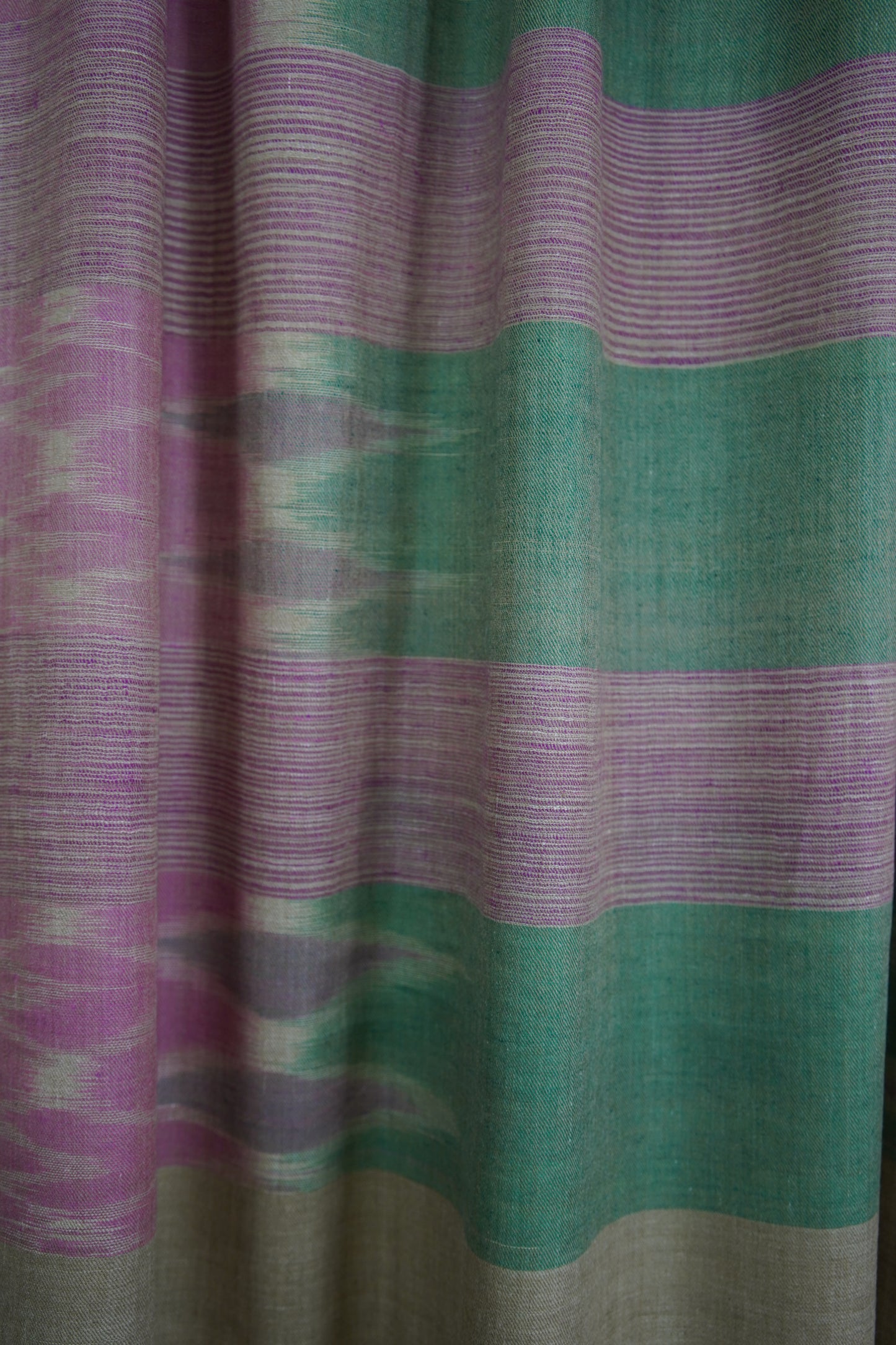 multicoloured XL ekat weave pashmina shawl 9532