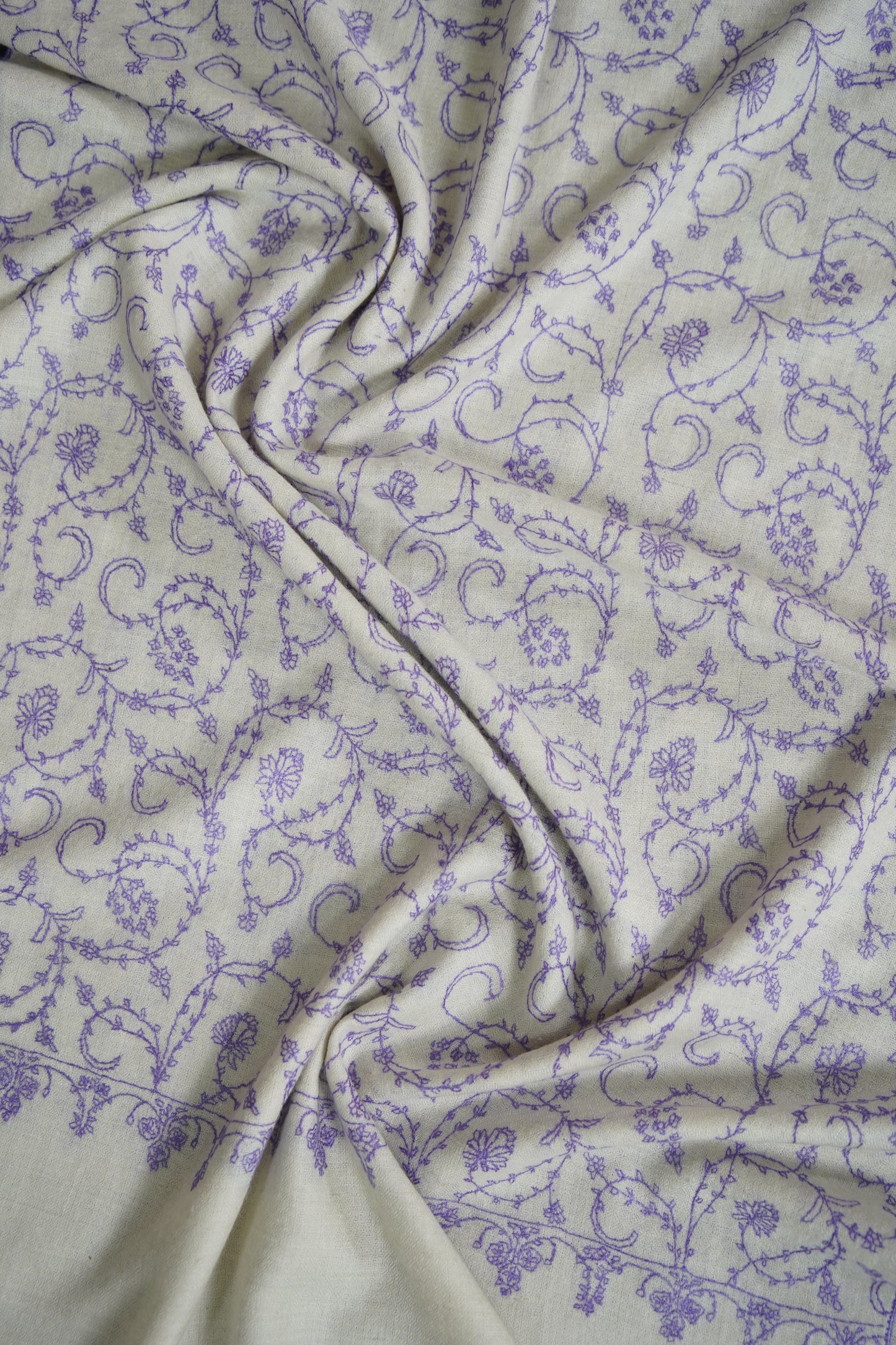 off-white GI jaali embroidery pashmina stole 9555