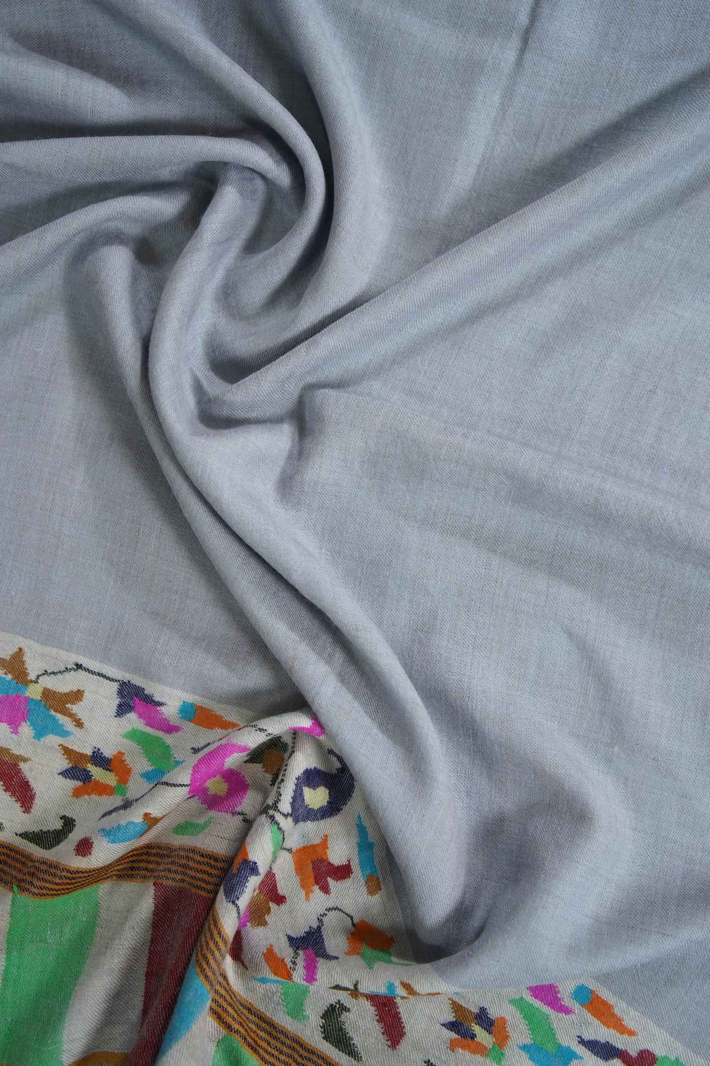 ice blue GI kani palla stole 9590
