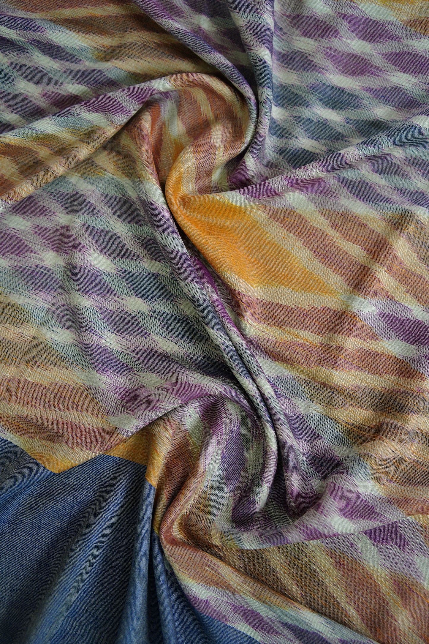 multi-coloured ekat design shawl 9605