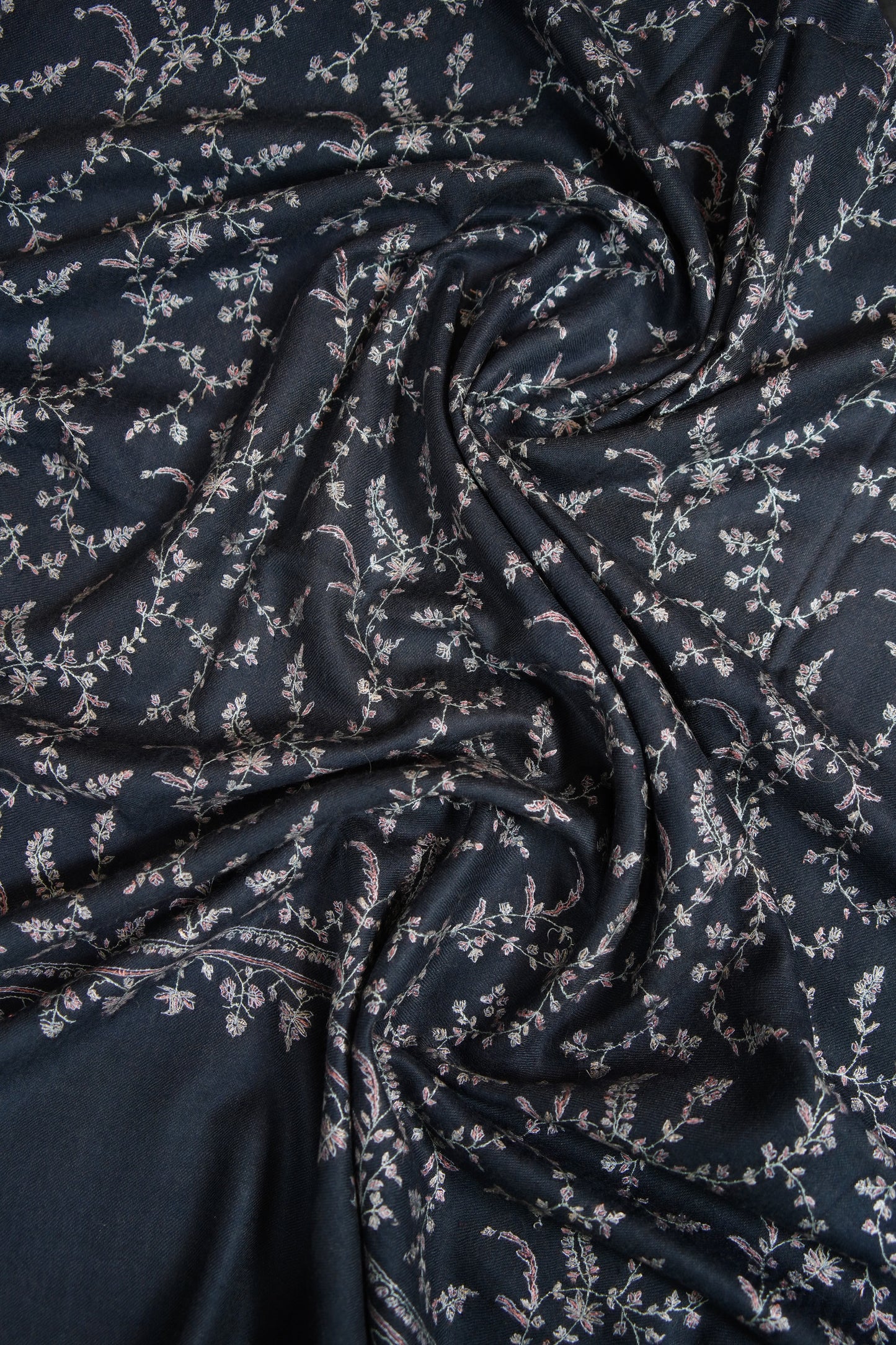 anchor gray GI jaali embroidery pashmina shawl 9623