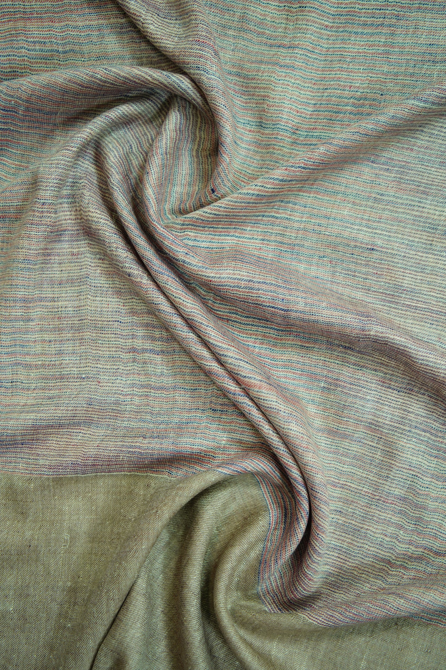 multi-coloured striped pashmina stole 9729