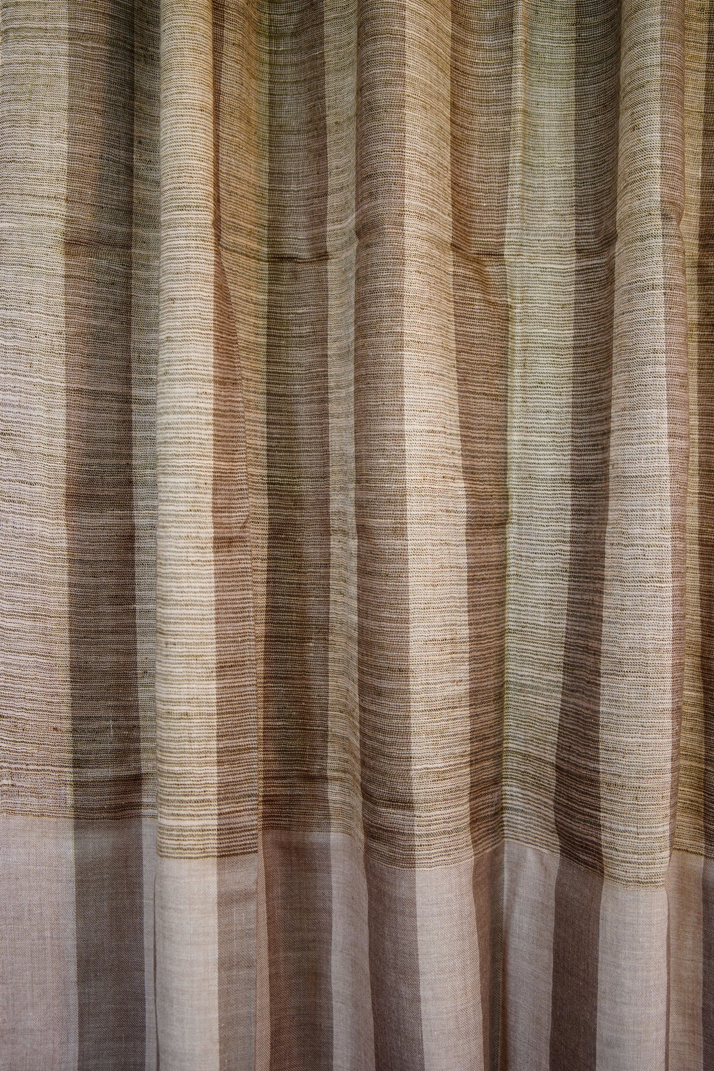 natural striped XL ekat pashmina shawl 9732