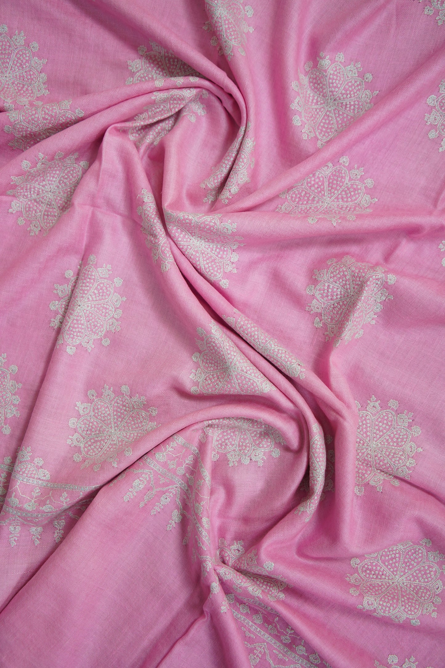 lavender pink GI butis jamma embroidery pashmina shawl 9750