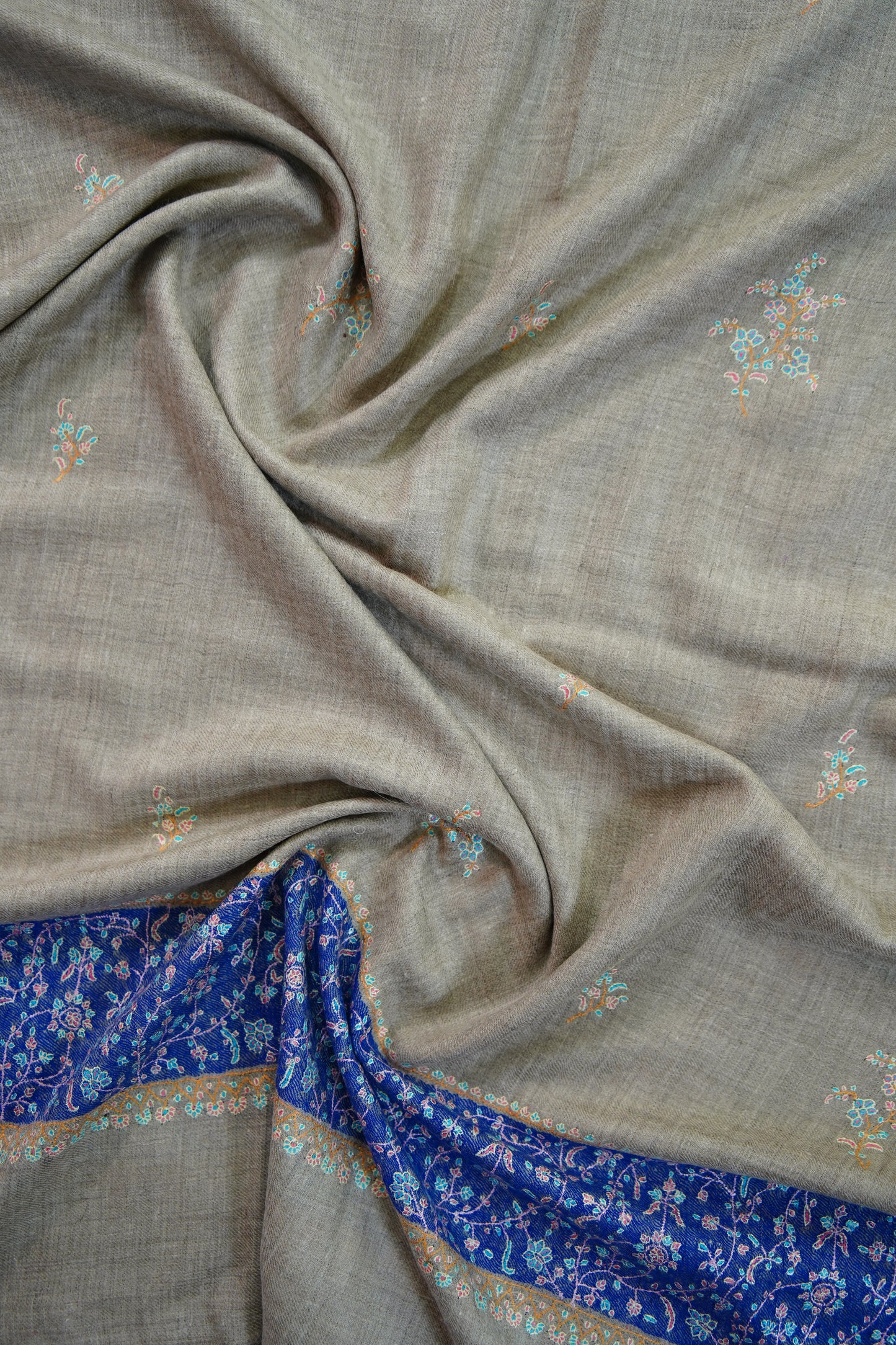 natural GI butis embroidery pashmina stole 9766
