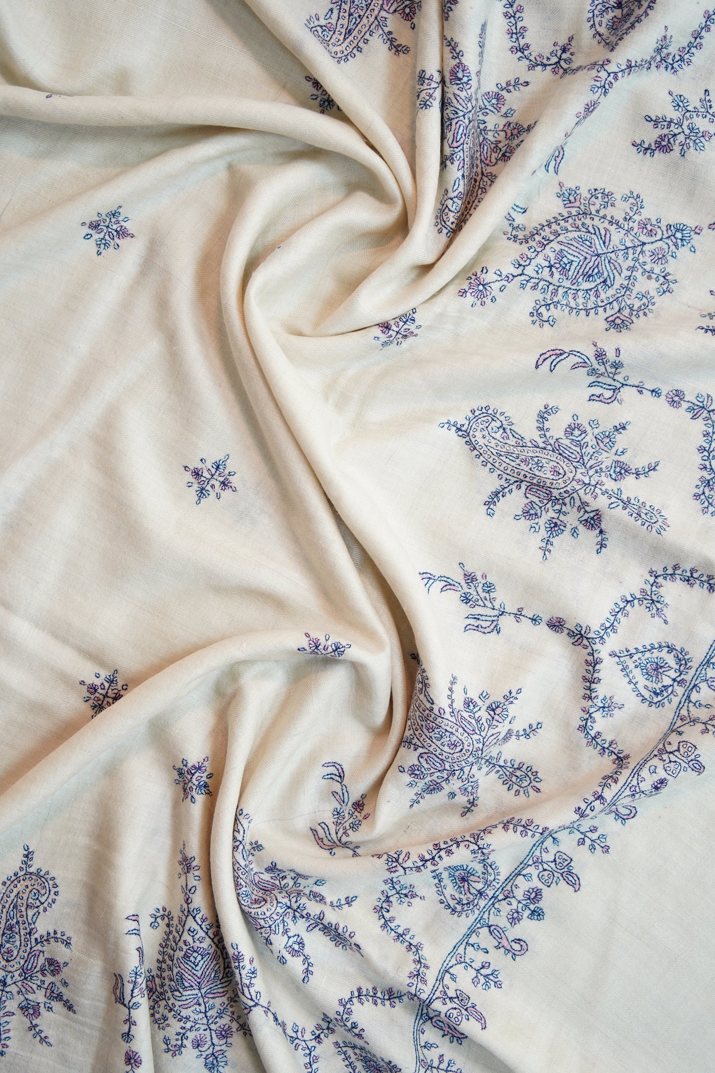 snow white GI embroidery pashmina shawl 9788