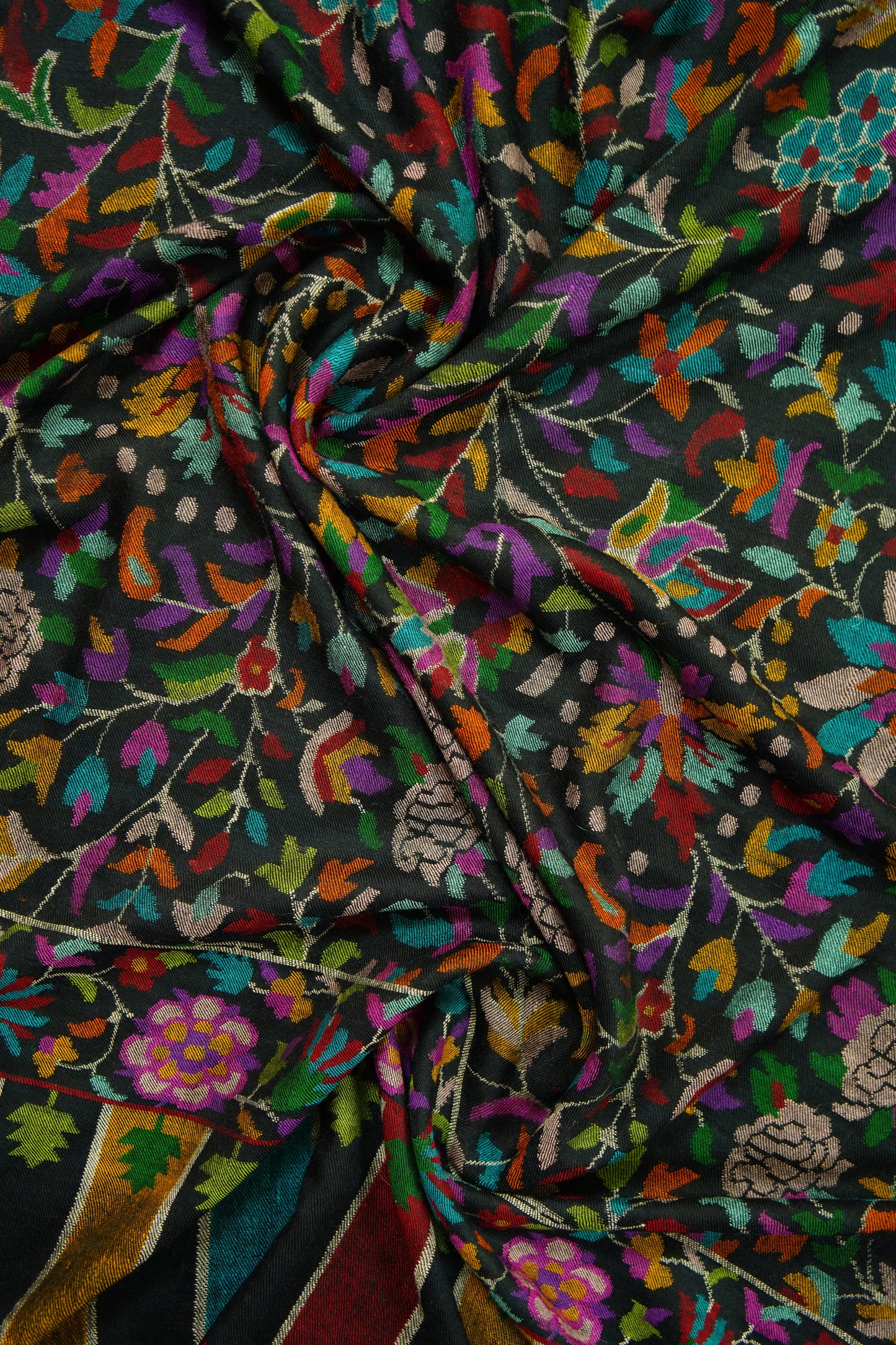 black GI kani jamma pashmina shawl 9861