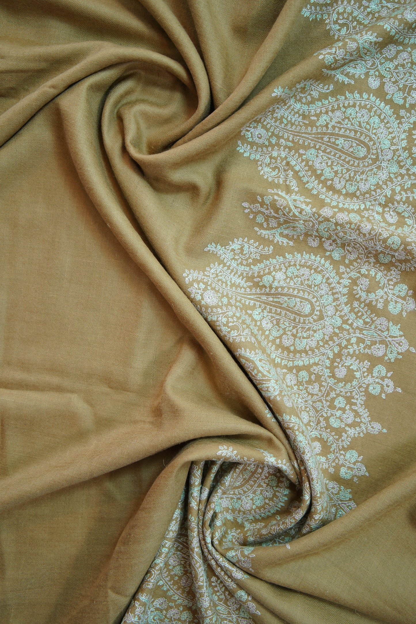 trombone GI embroidery pashmina shawl 9983