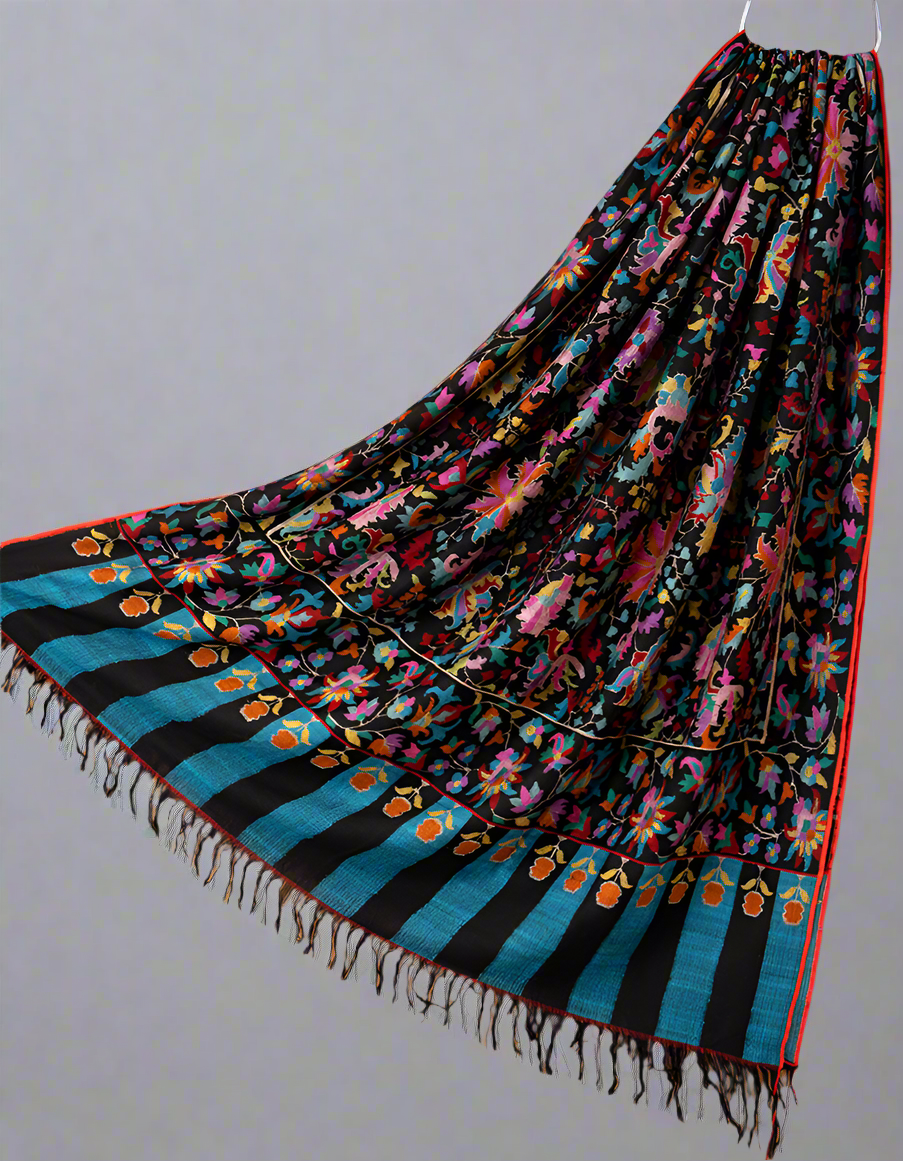 black XL kani jamma shawl 9372