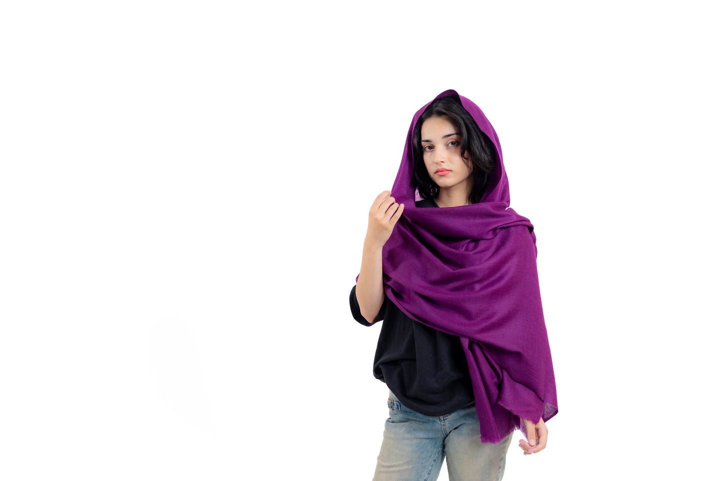 solid Pashmina Stole PSS009