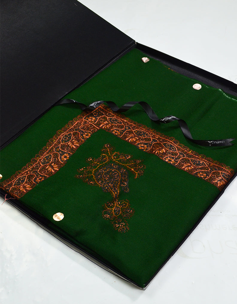 Mussar Rumaal Small Naqsha Green RS00001