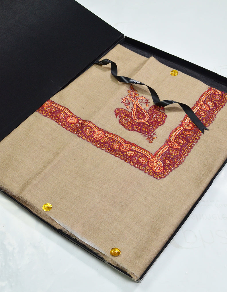 Mussar Rumaal Small Naqsha Beige RS000011