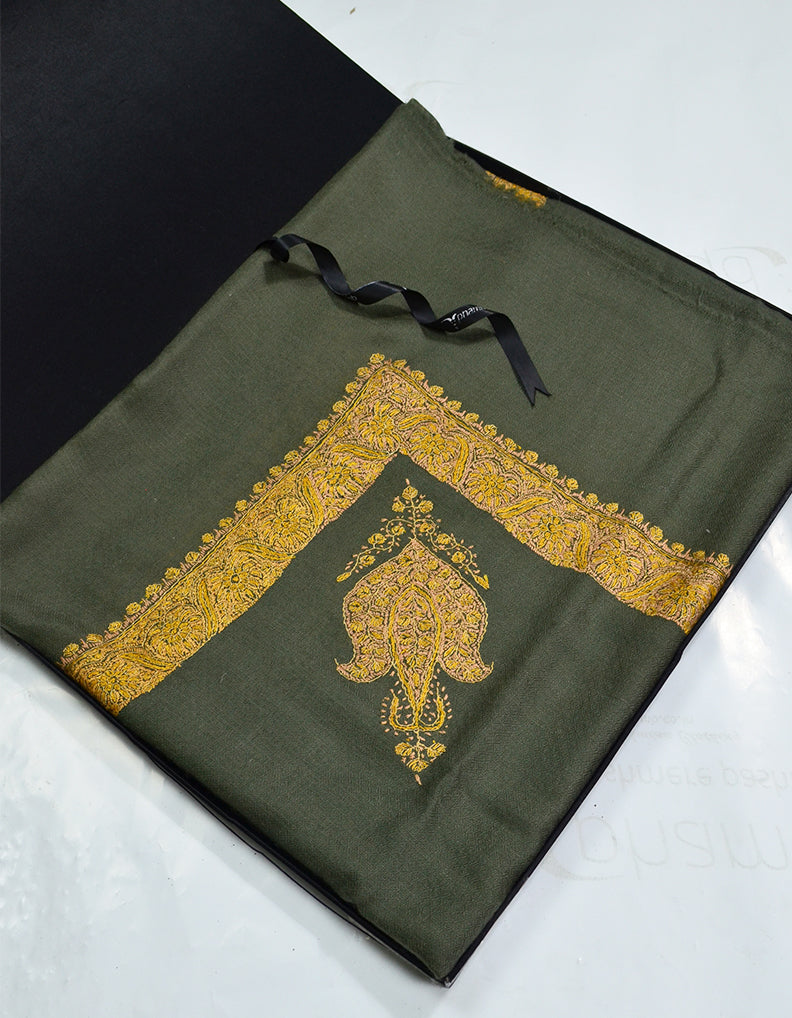 Mussar Rumaal Small Naqsha Ash Grey RS00045