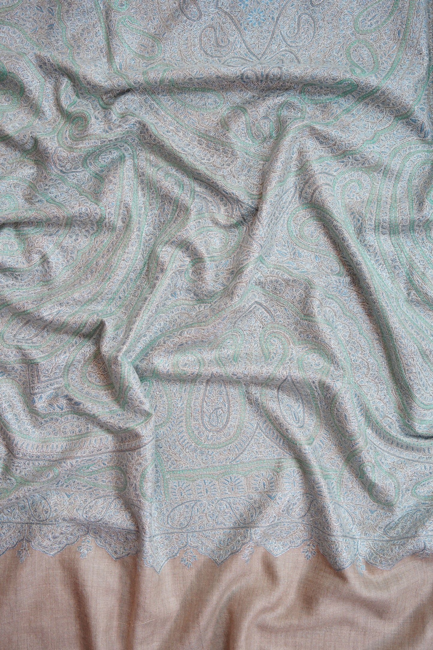 light natural GI jamma embroidery pashmina shawl 0002